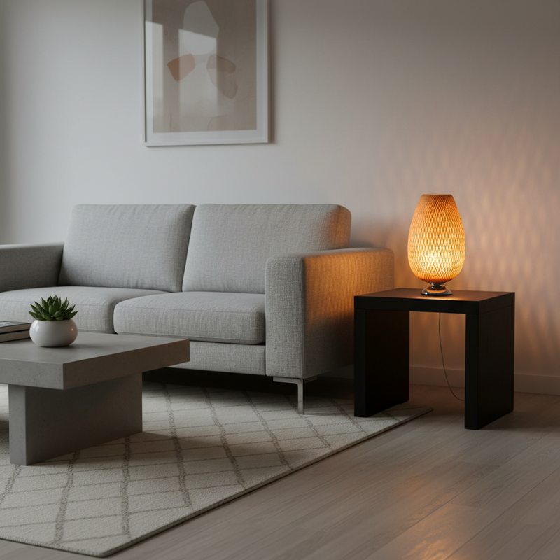 Lampada da Tavolo BambooLight | Illuminazione Vintage in Bambù