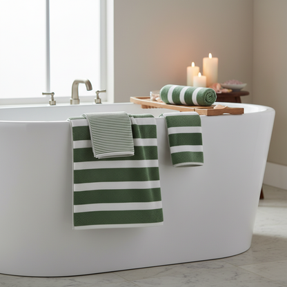 AquaPlush | Set di Asciugamani da Bagno in Pile Corallo 8 Pezzi