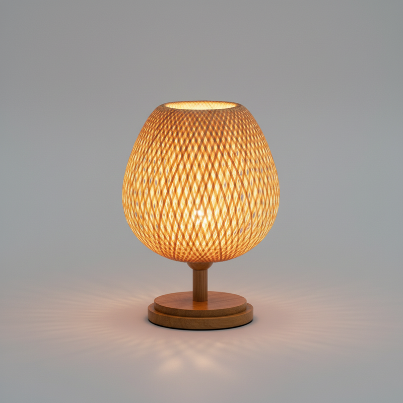 Lampada da Tavolo BambooLight | Illuminazione Vintage in Bambù