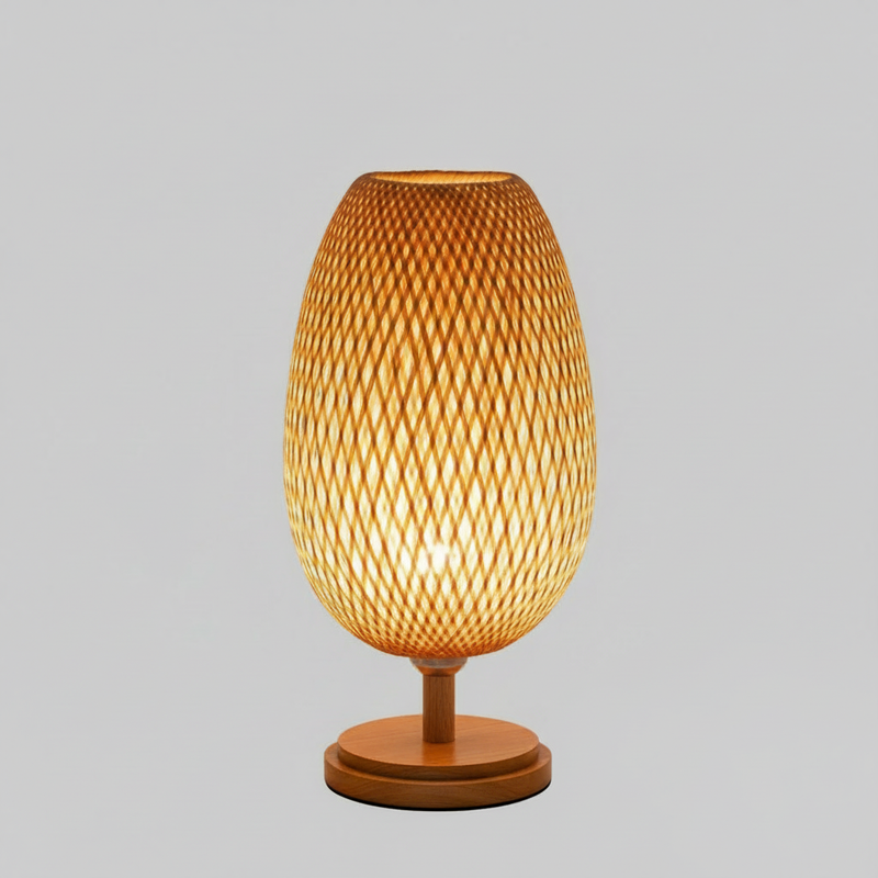 Lampada da Tavolo BambooLight | Illuminazione Vintage in Bambù