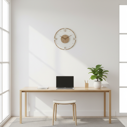 Orologio da Parete Moderno in Vero Legno | Orologio Design Silenzioso