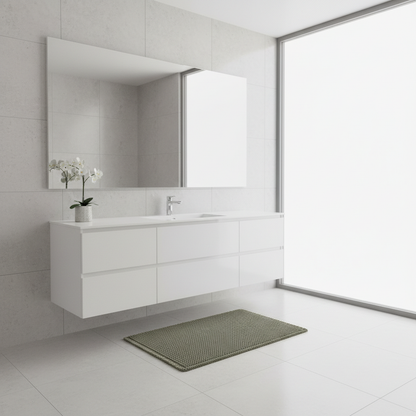 Tappetino da Bagno Antiscivolo Waffle Ultra Assorbente | Tappetini Bagno