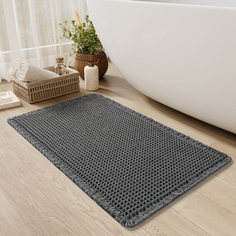 Tappetino da Bagno Antiscivolo Waffle Ultra Assorbente | Tappetini Bagno
