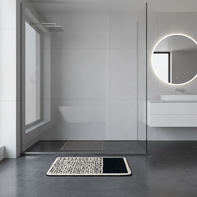 Tappetino da Bagno Astratto Antiscivolo | Design Scandinavo