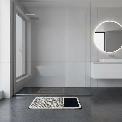 Tappetino da Bagno Astratto Antiscivolo | Design Scandinavo