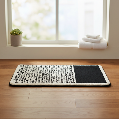 Tappetino da Bagno Astratto Antiscivolo | Design Scandinavo